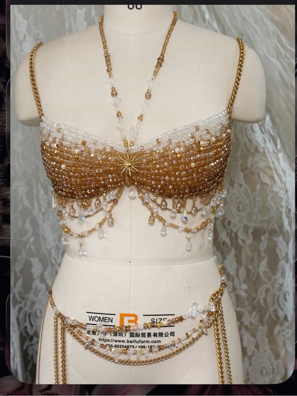 Handmade Beaded Bralette Top